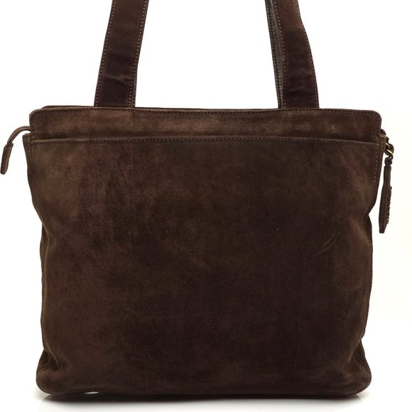 Auth Chanel Shoulder Bag Brown Suede #6573C22 - Picture 3 of 14